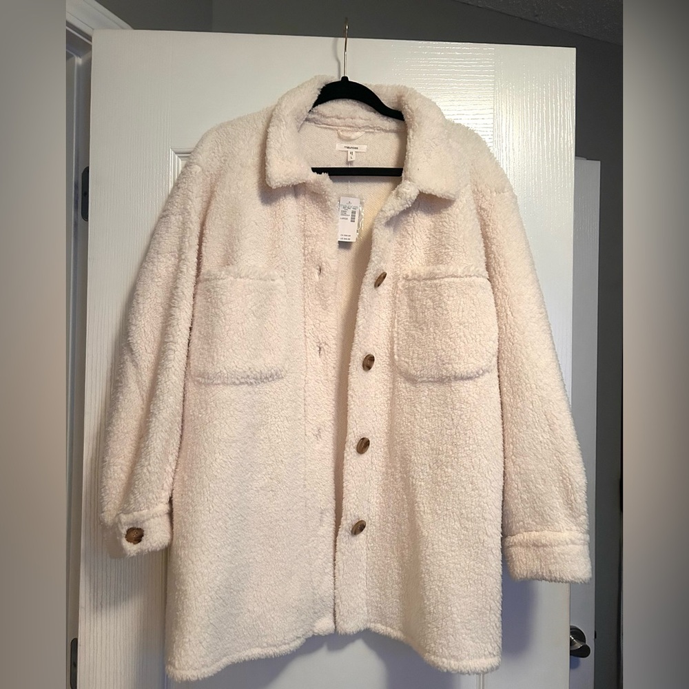 Maurices Off-White Teddy Jacket